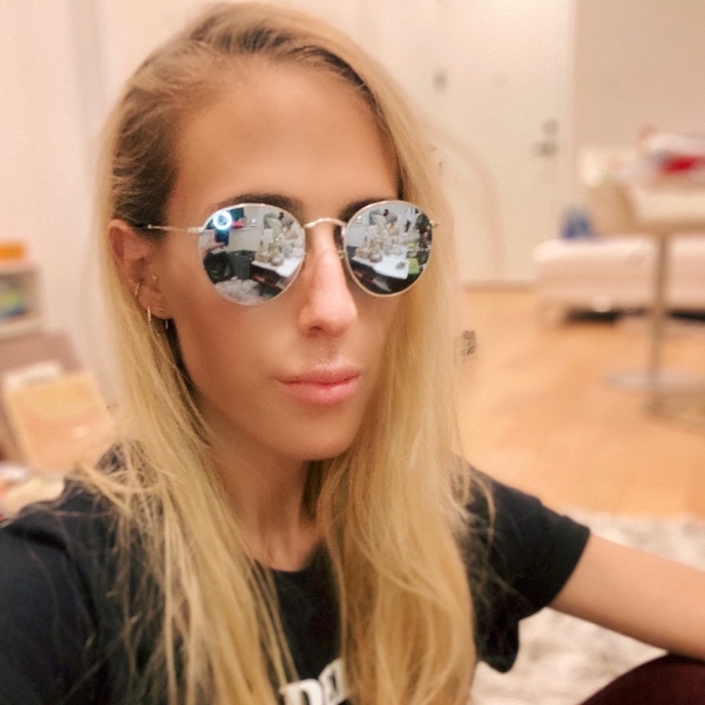 Ray-Ban Silver Flash Blue Round Metal Sunglaseses